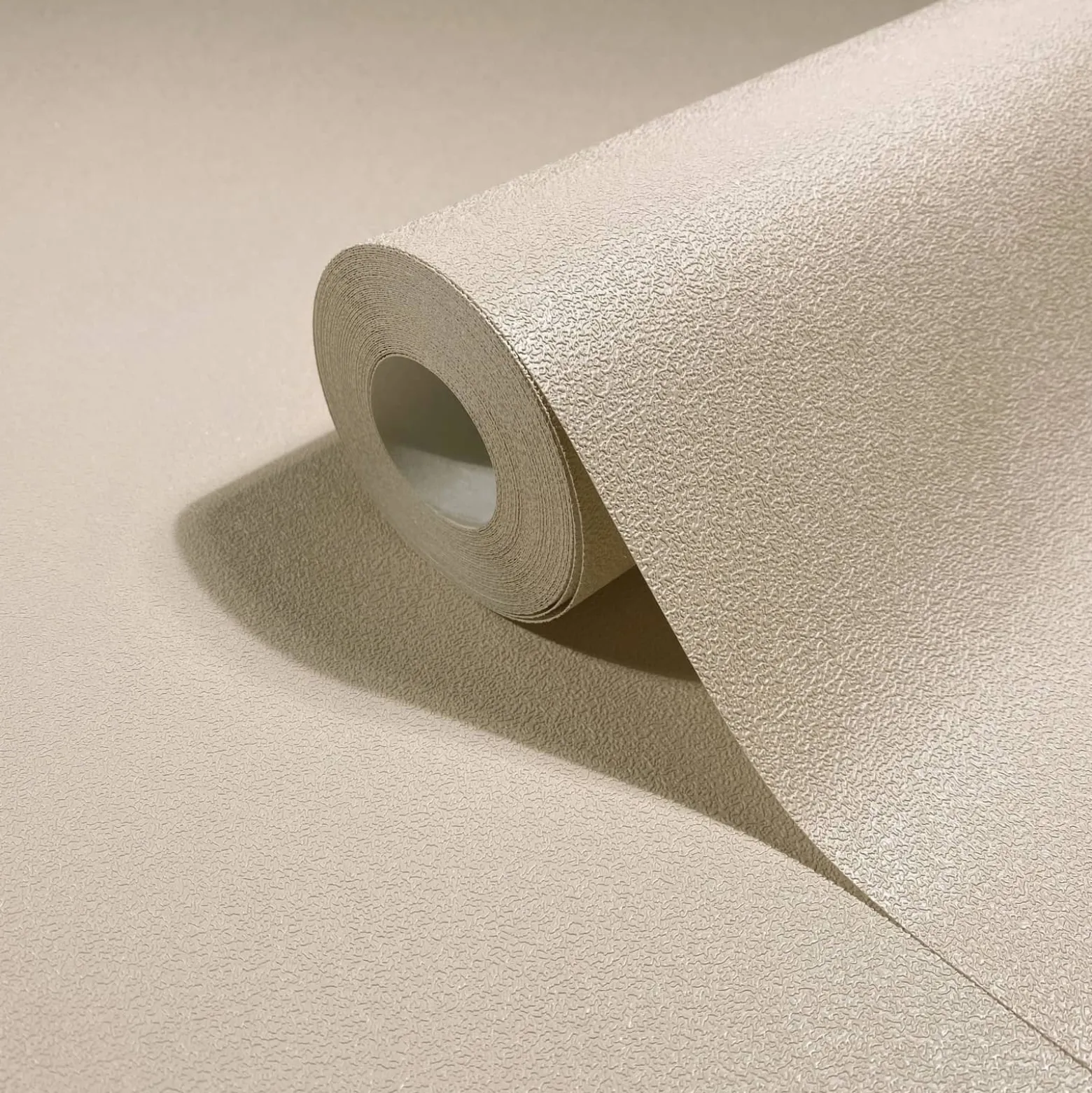 Vliestapete Einfarbig Struktur Modern Beige Creme 82526