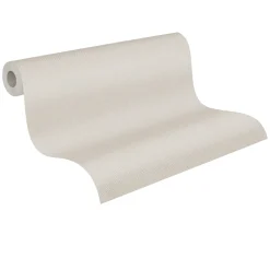 Vliestapete Einfarbig Struktur Stoffoptik Beige 3977-06