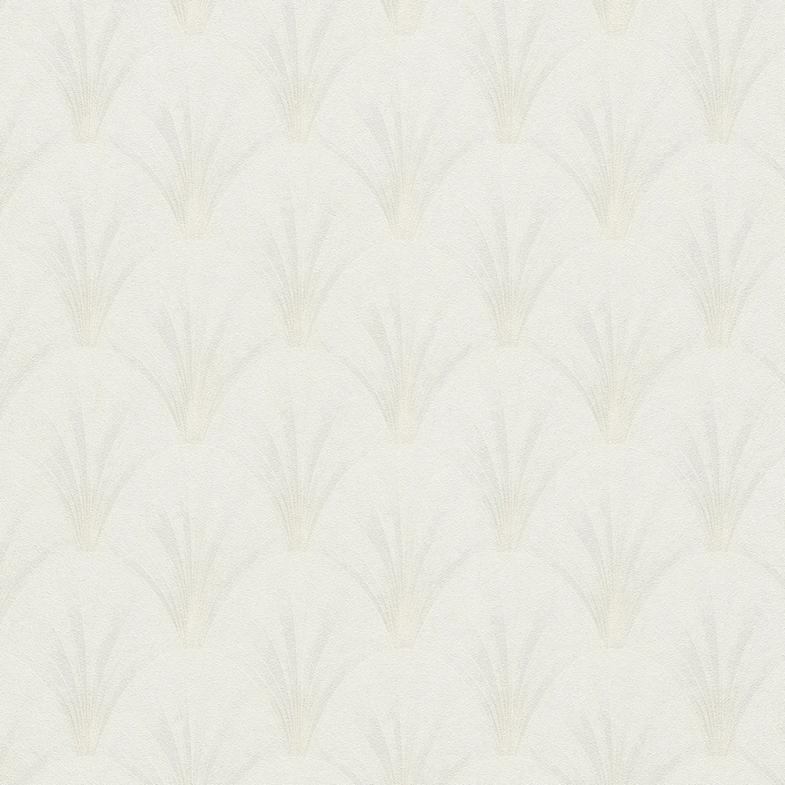 Vliestapete Elle Art Deco Weiß Creme Glitzer 10451-31