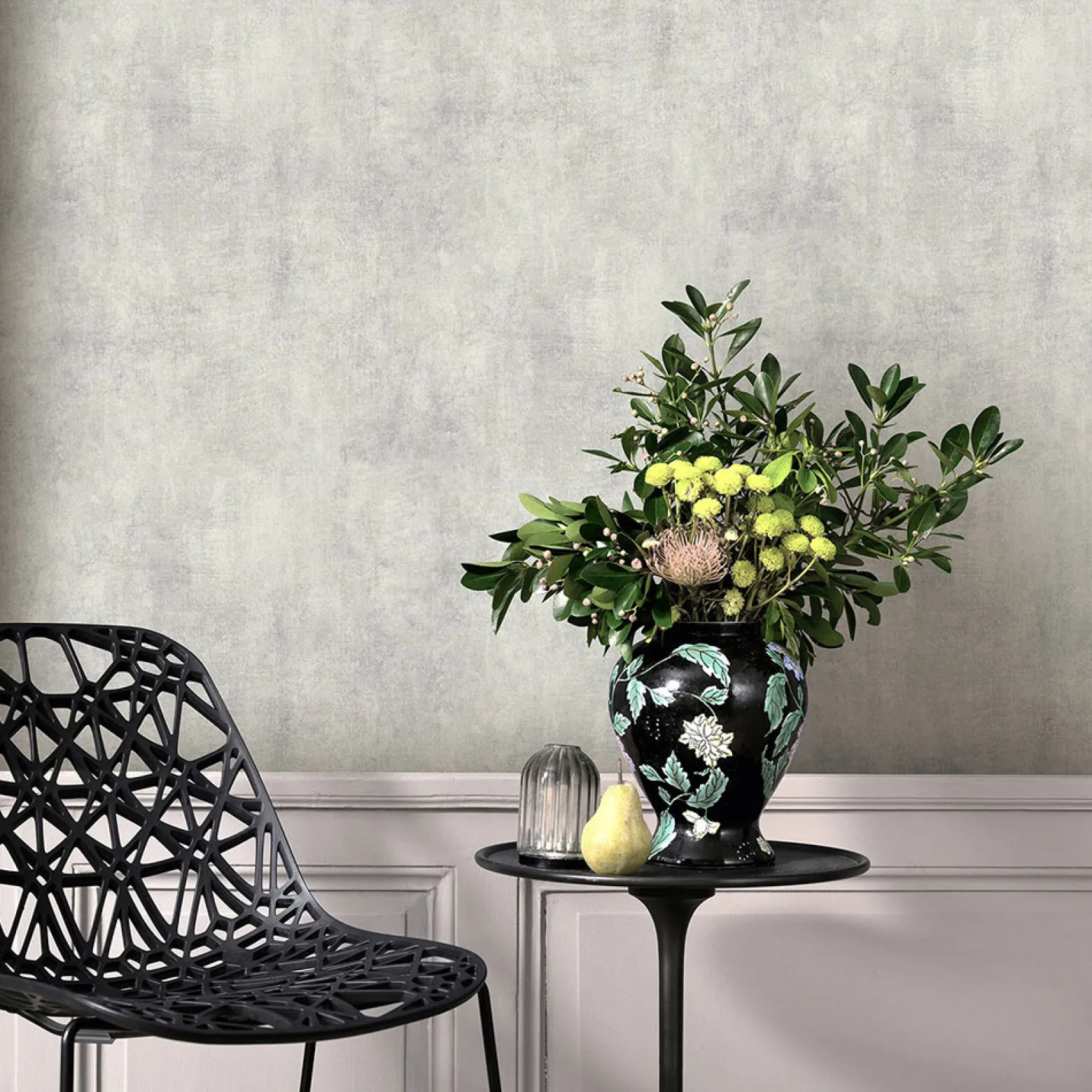 Vliestapete Elle Beton Optik Hellgrau 10438-31