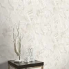 Vliestapete Elle Blätter Creme Beige Glitzer 10446-14