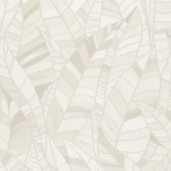 Vliestapete Elle Blätter Creme Beige Glitzer 10446-14