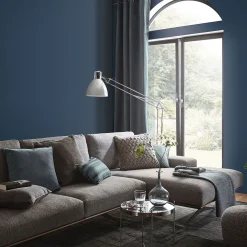 Vliestapete Elle Einfarbig Textil Optik Blau 10444-08