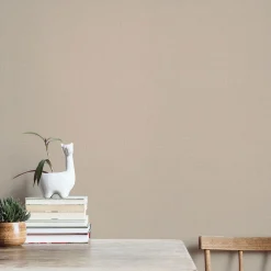 Vliestapete Elle Einfarbig Textil Optik Beige 10444-02
