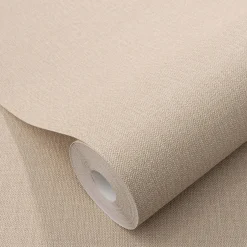 Vliestapete Elle Einfarbig Textil Optik Beige 10444-02