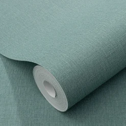 Vliestapete Elle Einfarbig Textil Optik Grün 10444-07
