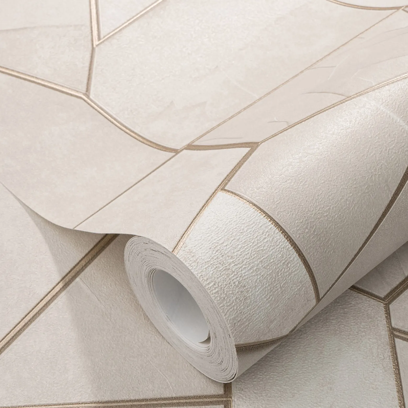 Vliestapete Elle Grafik Beige Gold Metallic 10445-02