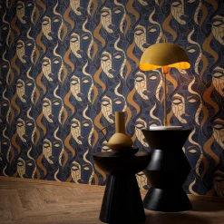 Vliestapete Elle Mosaik Blau Beige Gold Metallic 10458-08