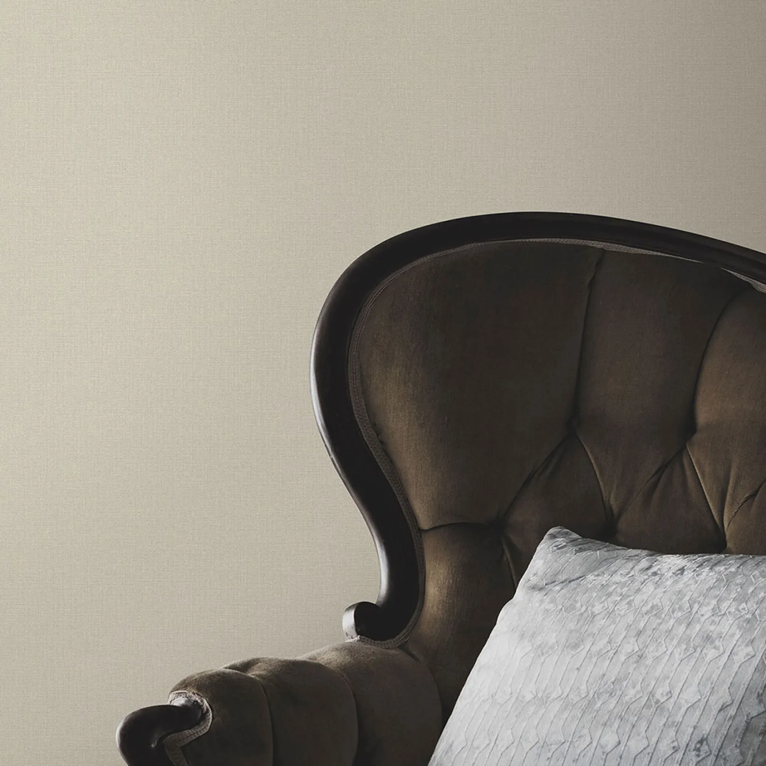 Vliestapete Elle Uni Textil Optik Beige Grau 10444-38