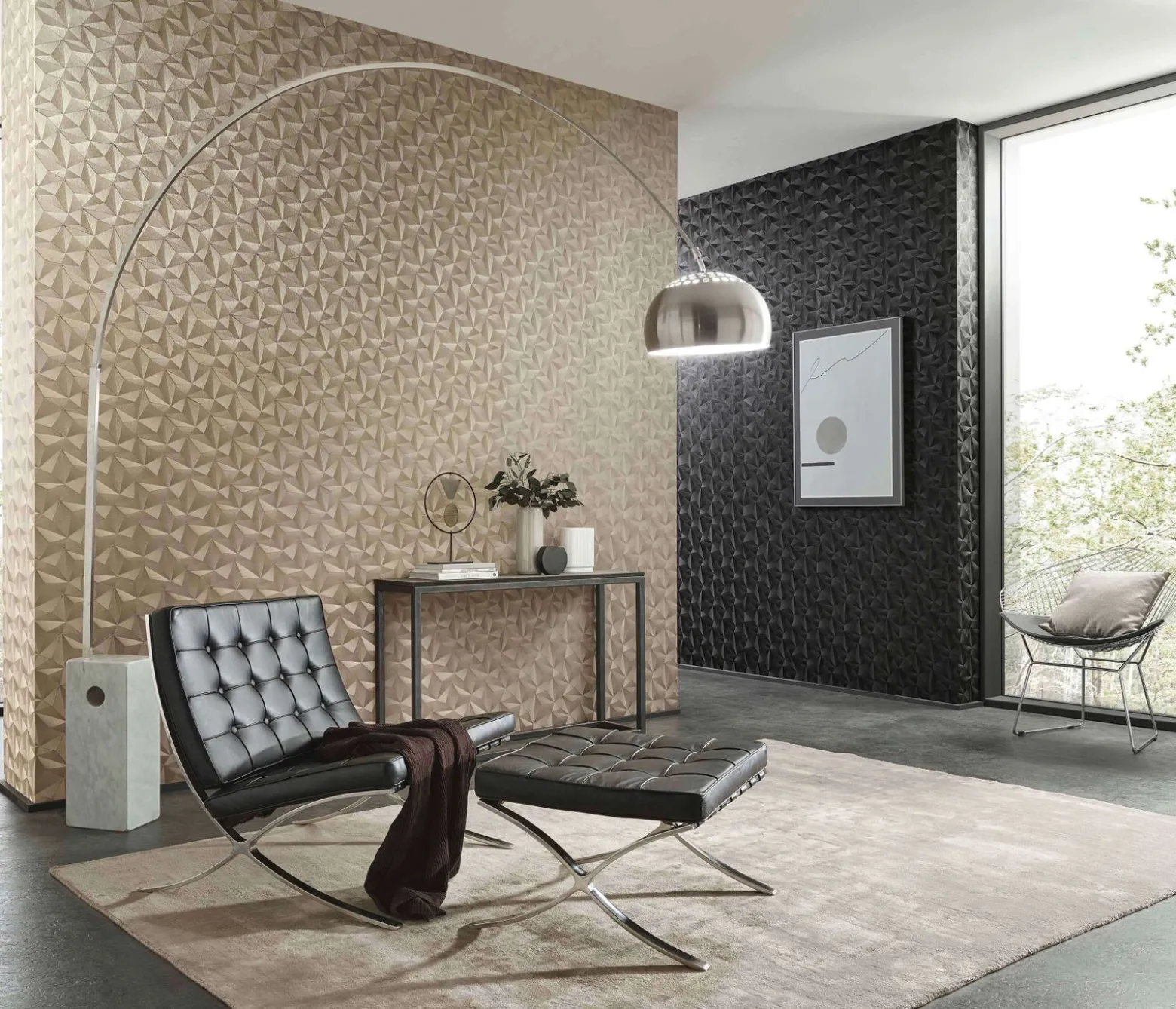Vliestapete Erismann Spotlight Dreiecke Gold 10106-30