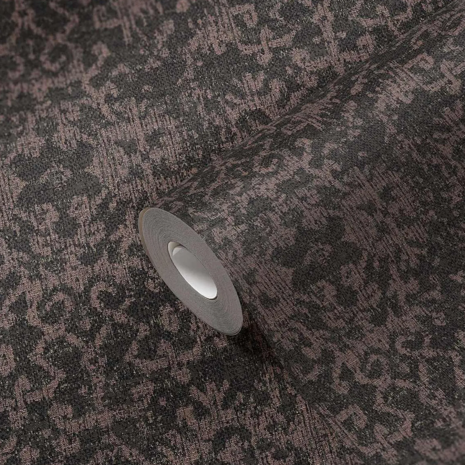 Vliestapete Ethno Muster schwarz rosa 38521-2