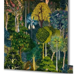 Vliestapete Exotisch Pflanzen Grün Blau Bunt 47650