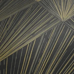 Vliestapete Fächer Grafisch gold metallic 37864-4