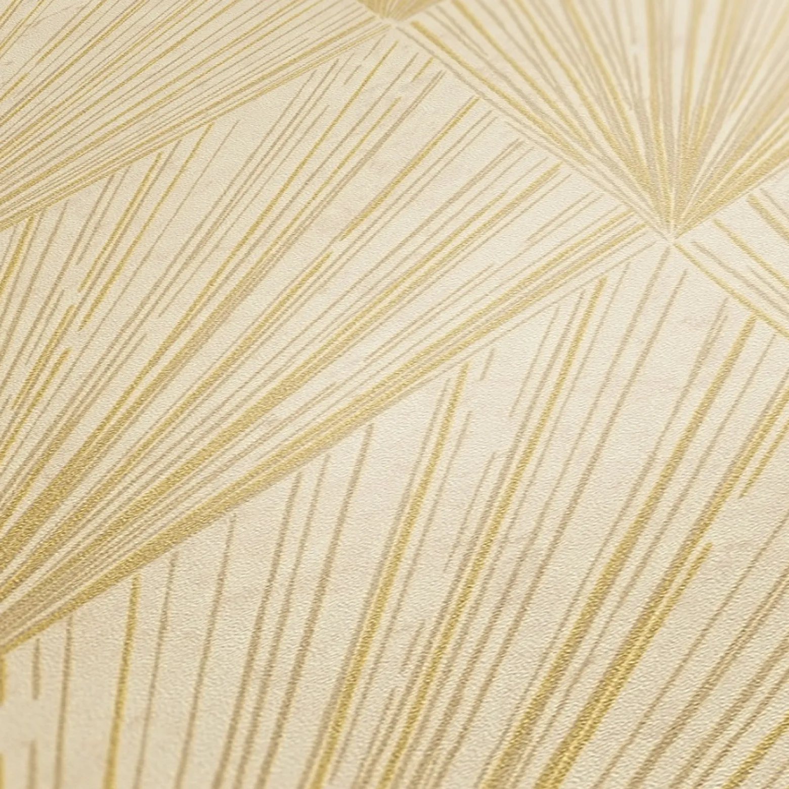 Vliestapete Fächer Grafisch gold beige metallic 37864-3