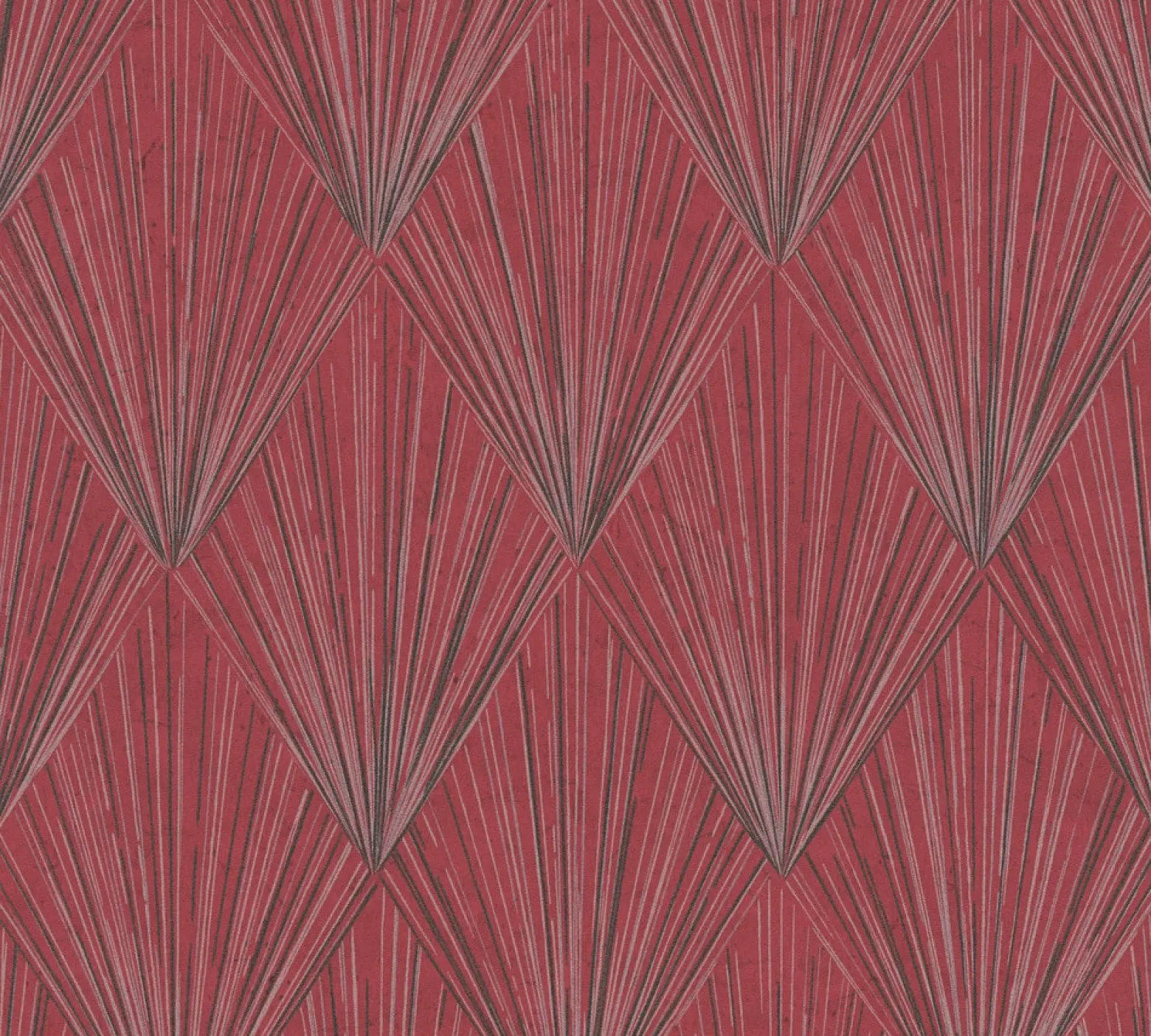 Vliestapete Fächer Grafisch rot schwarz metallic 37864-2