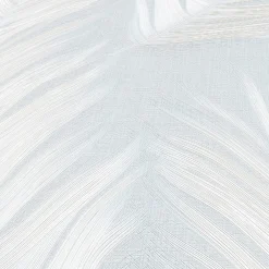 Vliestapete Federn Blau Creme Glitzer 10516-43