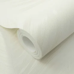 Vliestapete Federn Creme Beige Glitzer 10516-02
