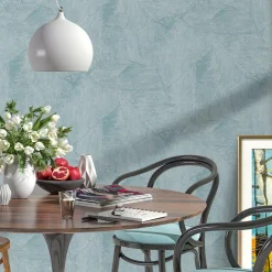 Vliestapete Flicken Hellblau Metallic 10319-18