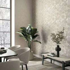 Vliestapete Fliesen Creme Perlmutt Glanz 35409 10,05x1,06m