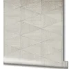 Vliestapete Fliesen Holzoptik Grafik Grau Beige 33357