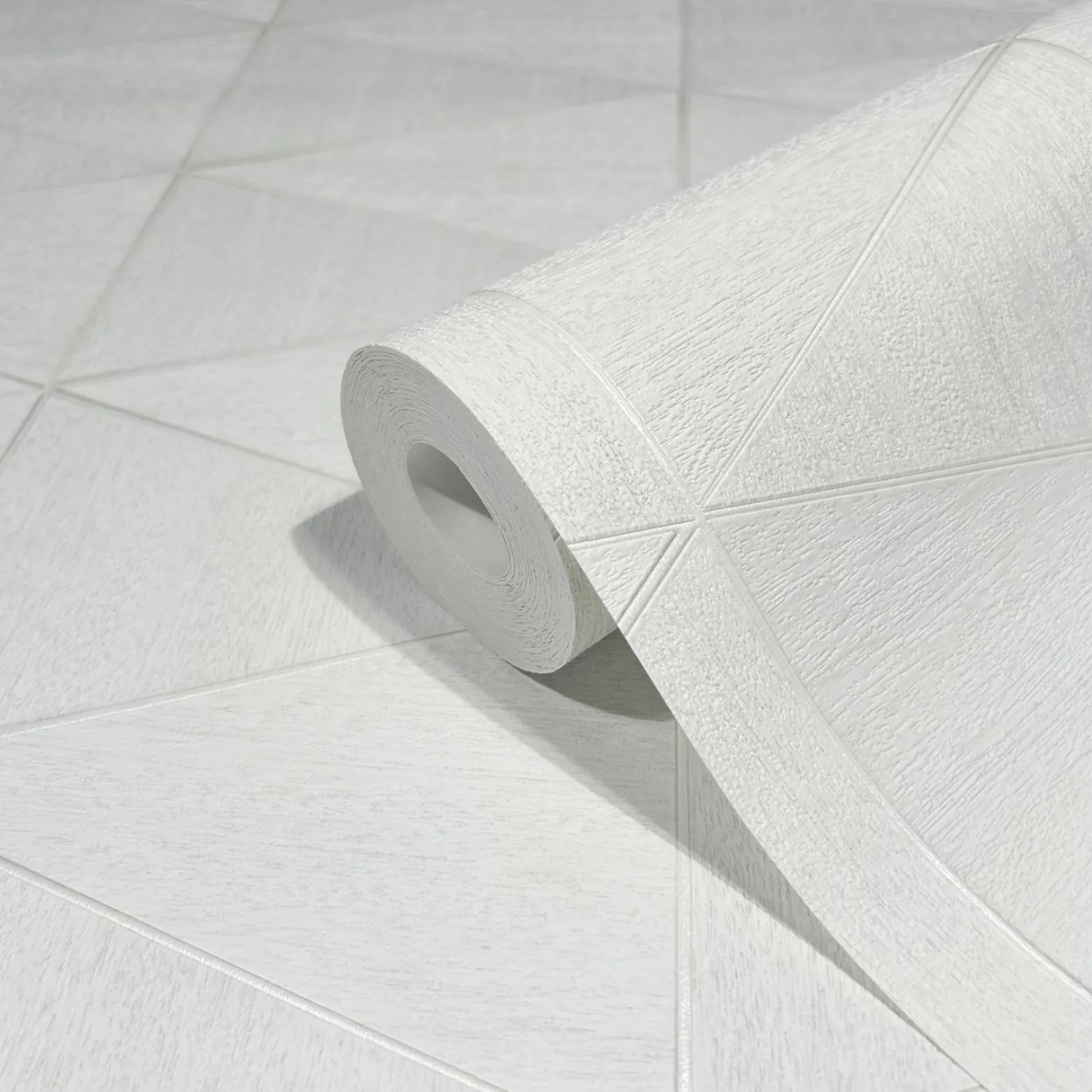 Vliestapete Fliesen Holzoptik Grafik Weiß Creme 33356