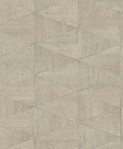 Vliestapete Fliesen Holzoptik Grafik Beige Braun 33359