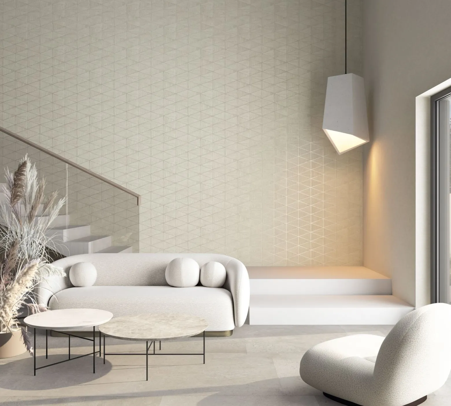 Vliestapete Fliesen Holzoptik Grafik Creme Beige 33358