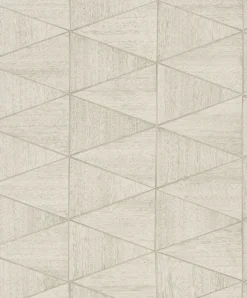 Vliestapete Fliesen Holzoptik Grafik Creme Beige 33358
