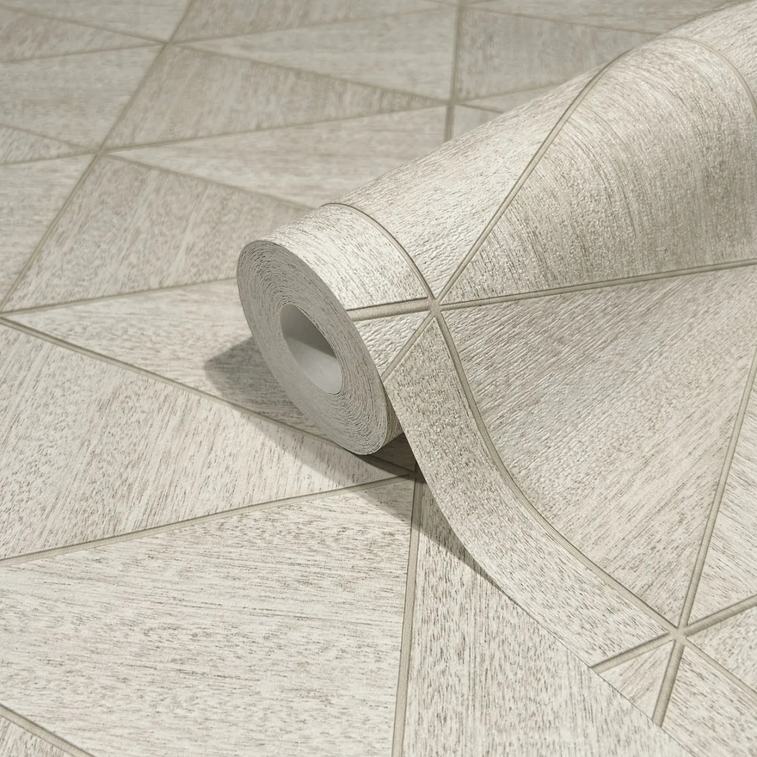 Vliestapete Fliesen Holzoptik Grafik Creme Beige 33358