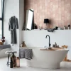 Vliestapete Fliesen Kacheln rosa-beige Marburg 45702