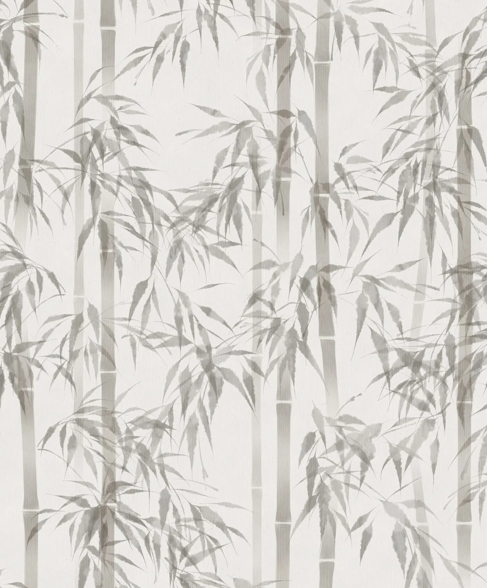 Vliestapete Floral Bambus Blätter Grau Creme 81671