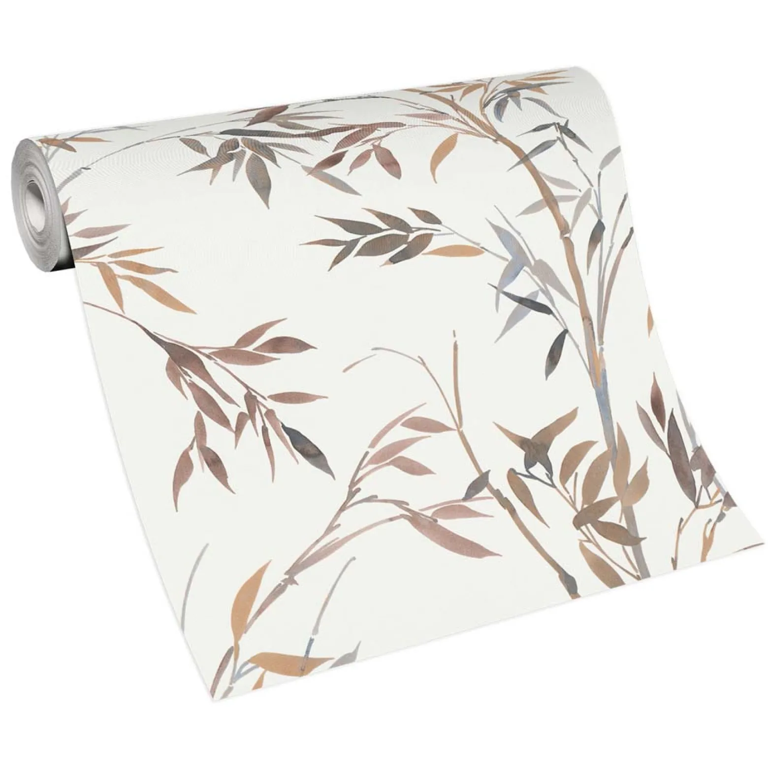 Vliestapete Floral Bambus Creme Braun Grau 10388-11