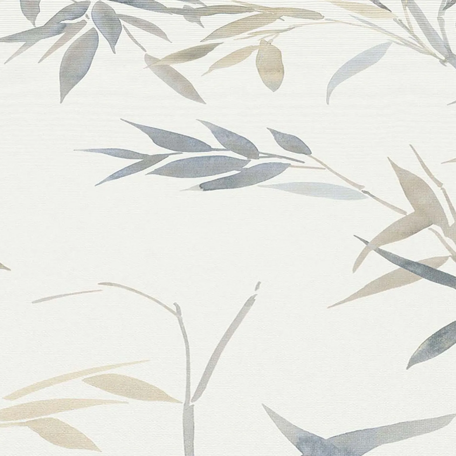 Vliestapete Floral Bambus Motiv Weiß Grau Beige 10388-38