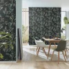 Vliestapete Floral Bambus Schwarz Grün Braun 10388-15