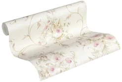 Vliestapete Floral Barock beige gold Glitzer 30420-2