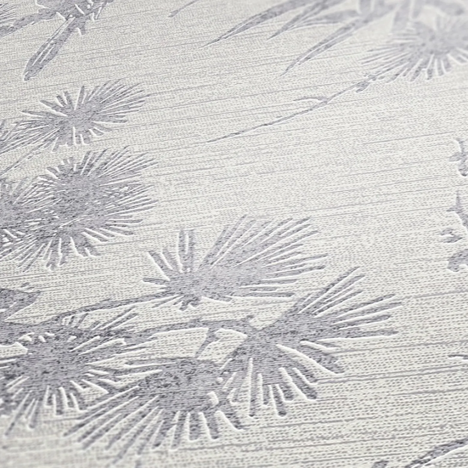 Vliestapete Floral Baum grau silber Metallic 37867-3
