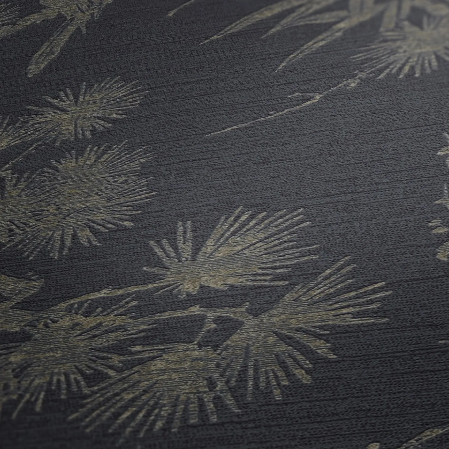 Vliestapete Floral Baum schwarz Metallic 37867-2