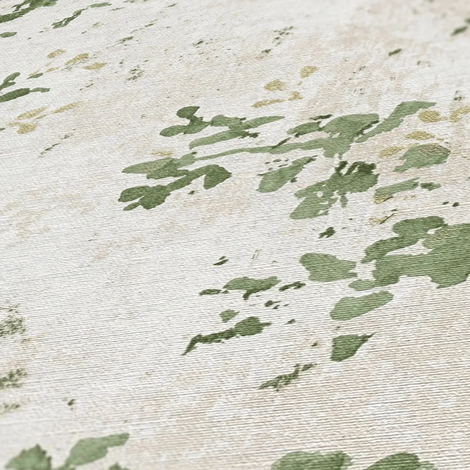 Vliestapete Floral Beige Grün Gold Metallic 39650-4