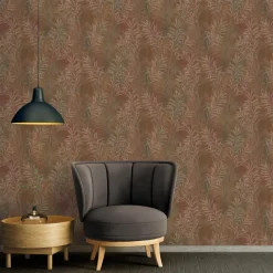Vliestapete Floral Betonoptik Braun Kupfer 38919-2