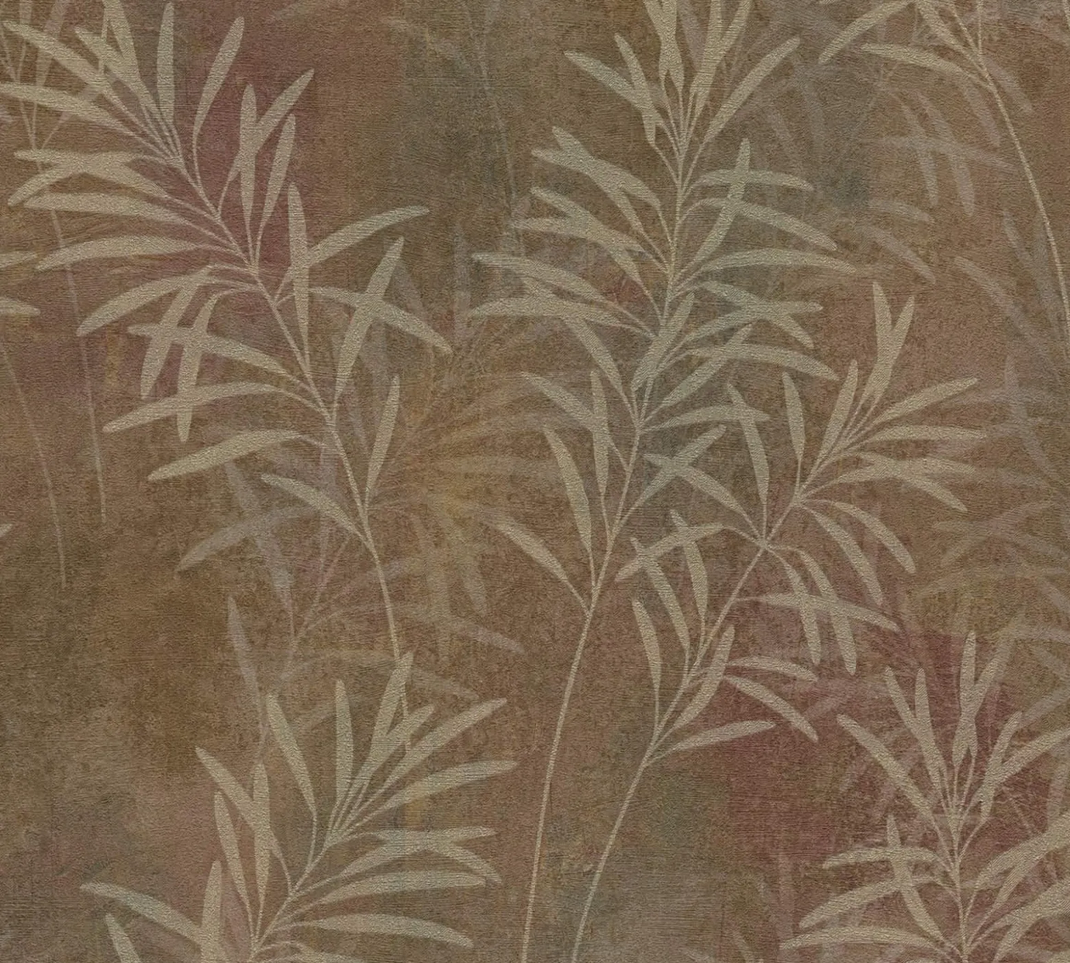 Vliestapete Floral Betonoptik Braun Kupfer 38919-2
