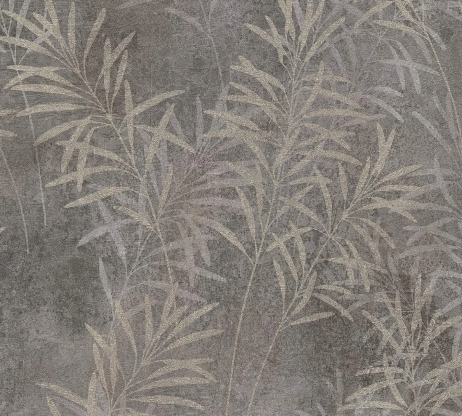 Vliestapete Floral Betonoptik Grau Gold Metallic 38919-1