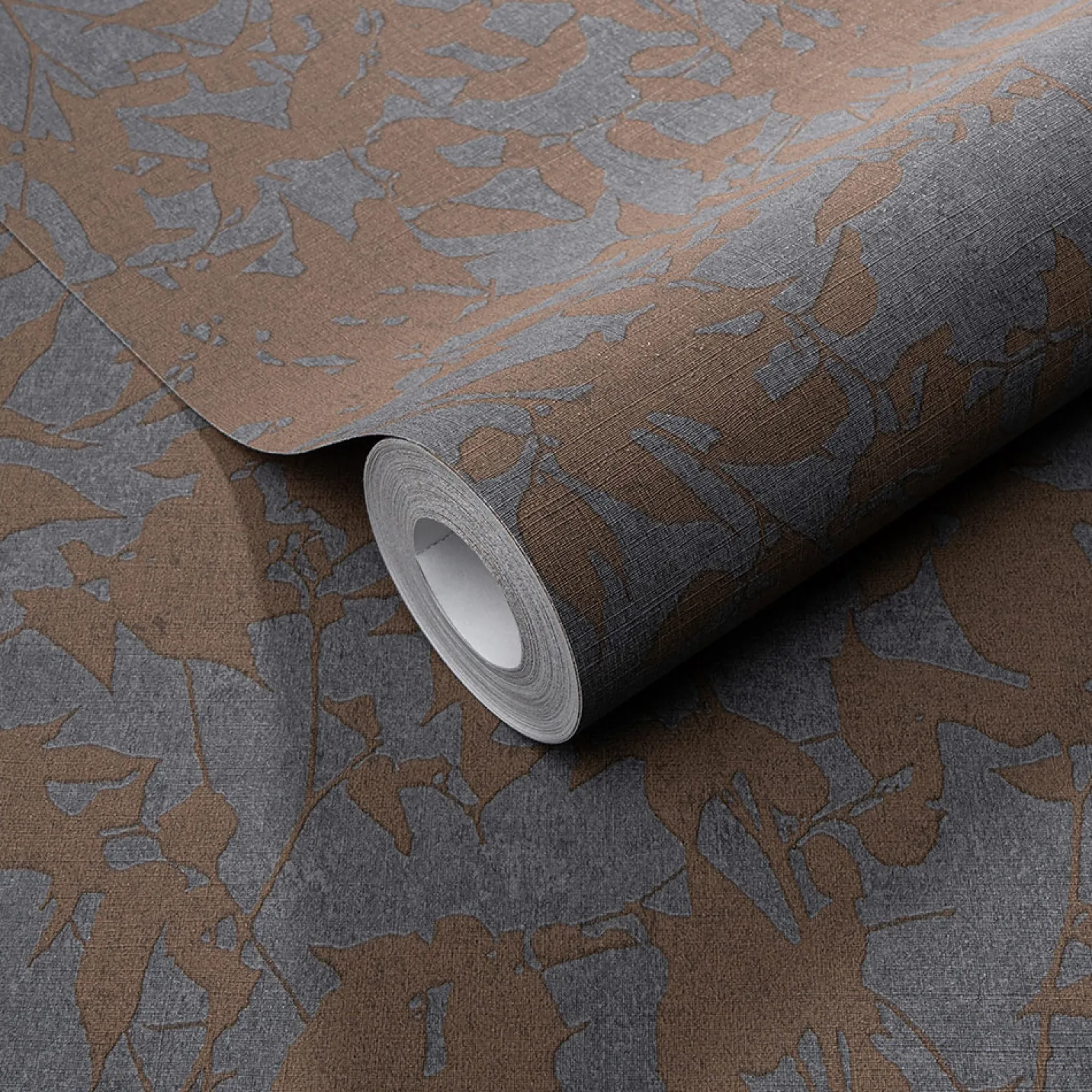 Vliestapete Floral Betonoptik Grau Braun 10435-47