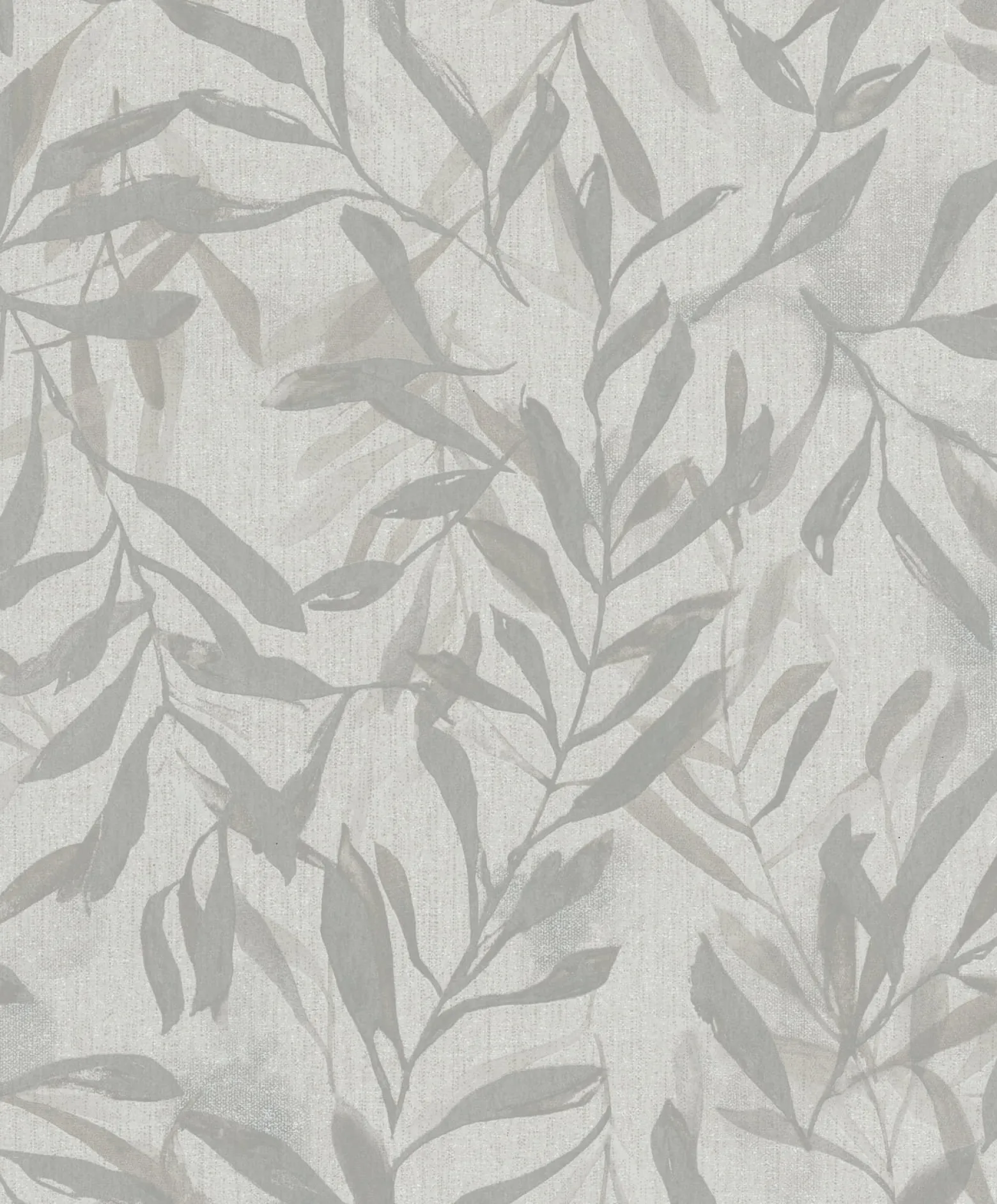 Vliestapete Floral Blattmuster Grau Beige Metallic 82440
