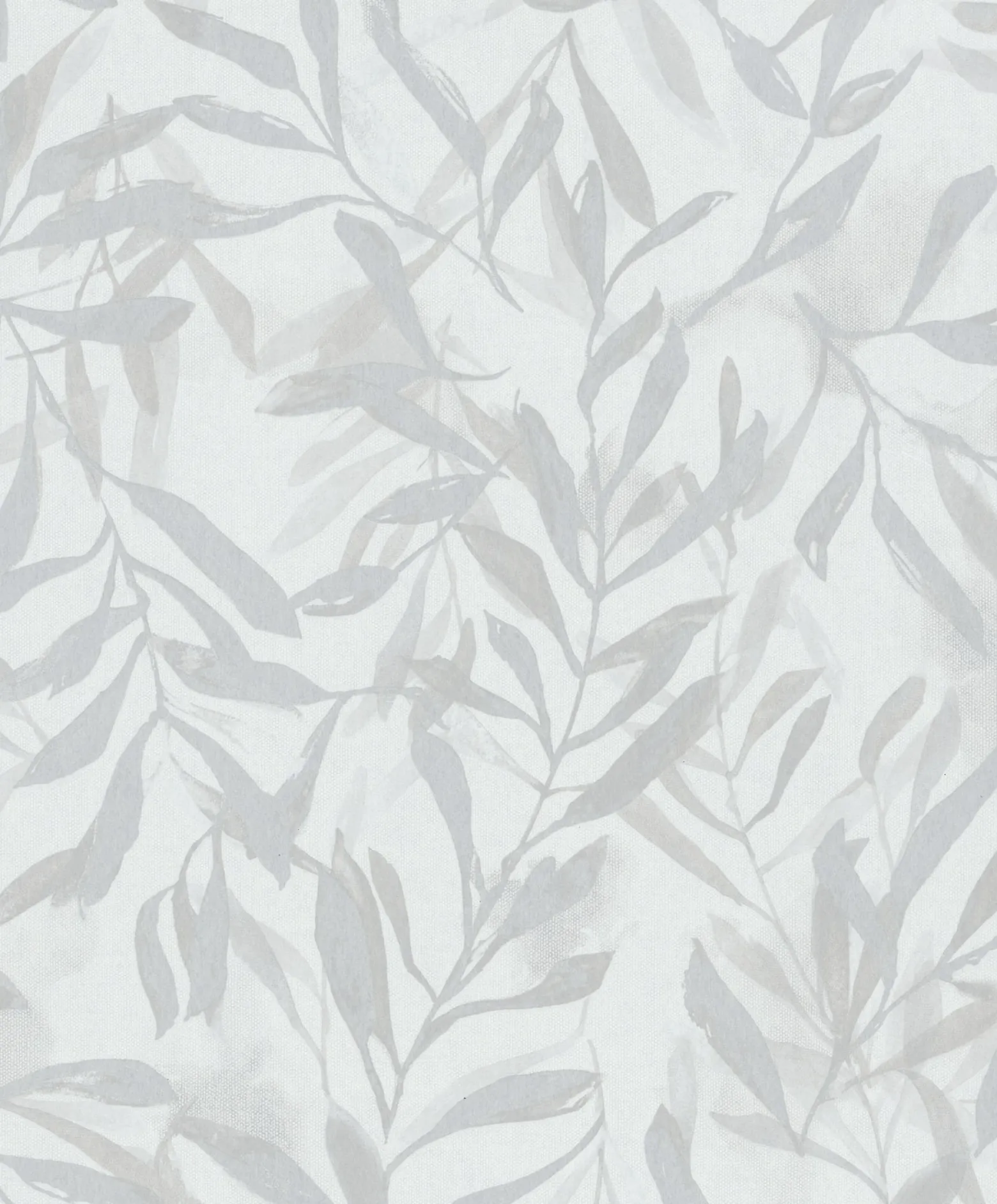 Vliestapete Floral Blattmuster Weiß Grau Metallic 82439