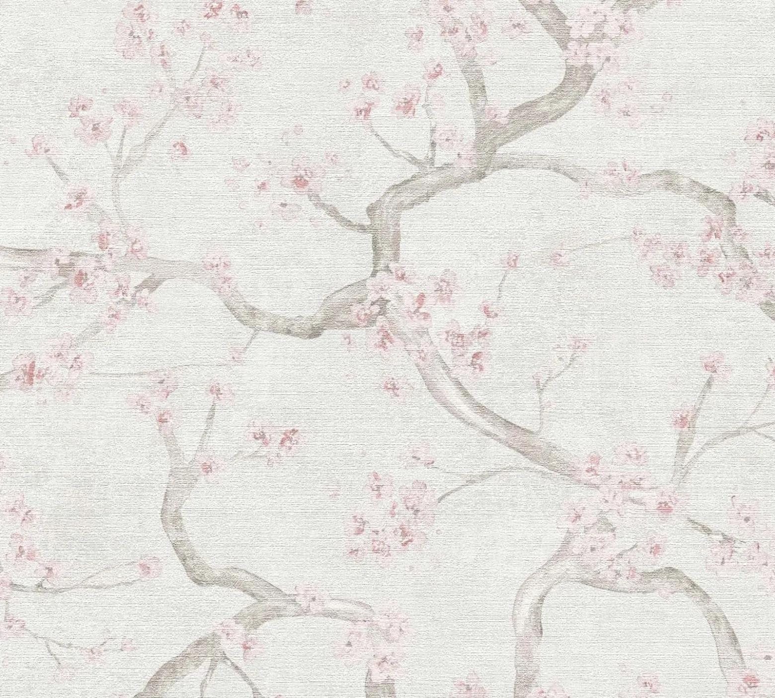 Vliestapete Floral Blütenzweig Grau Creme Rosa 78199-5