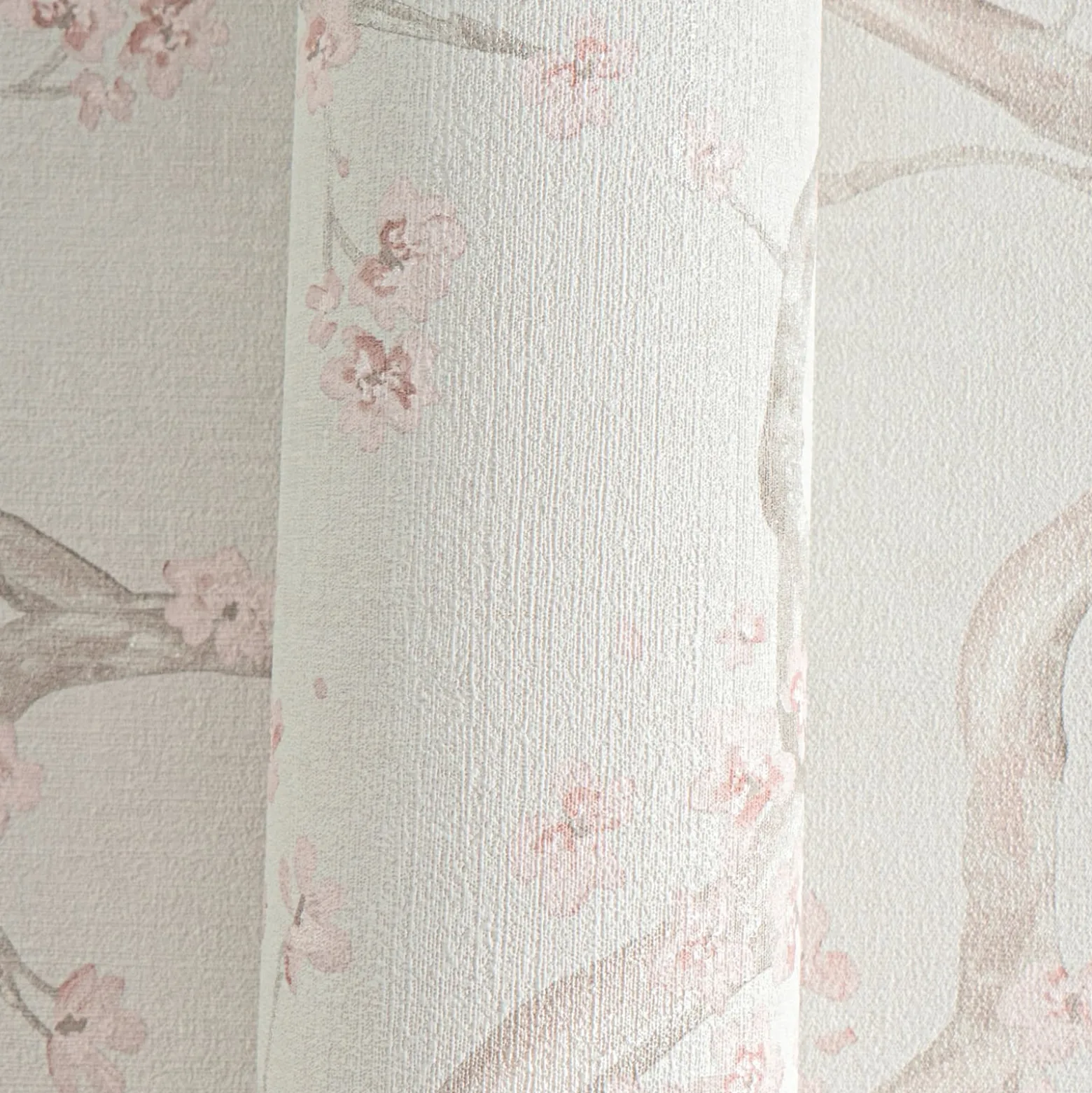 Vliestapete Floral Blütenzweig Grau Creme Rosa 78199-5