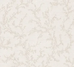 Vliestapete Floral Blätter Creme Taupe 79090-2