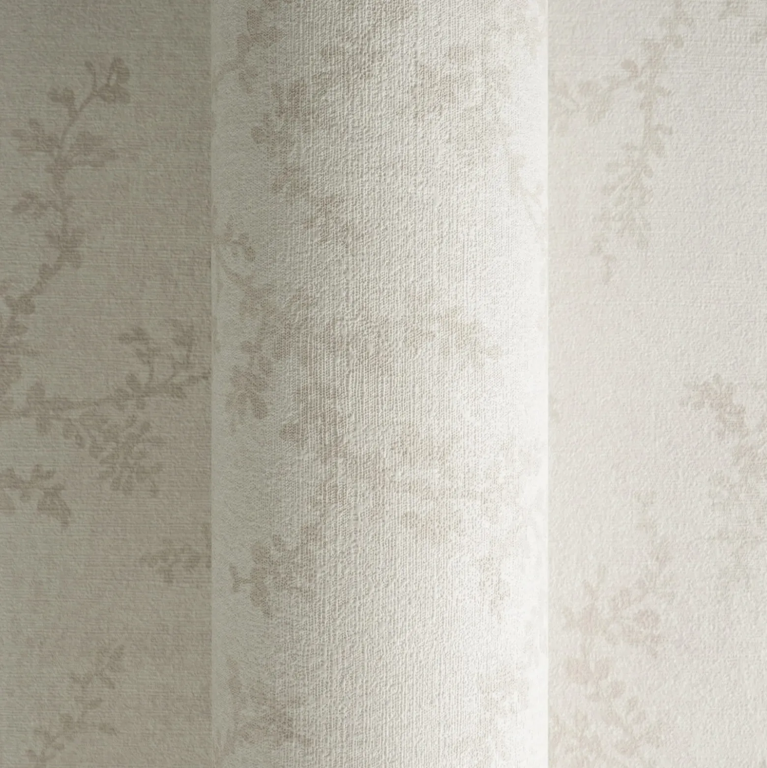 Vliestapete Floral Blätter Creme Taupe 79090-2