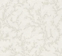 Vliestapete Floral Blätter Creme Grau 79090-3