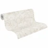 Vliestapete Floral Blätter Grau Braun 79090-1